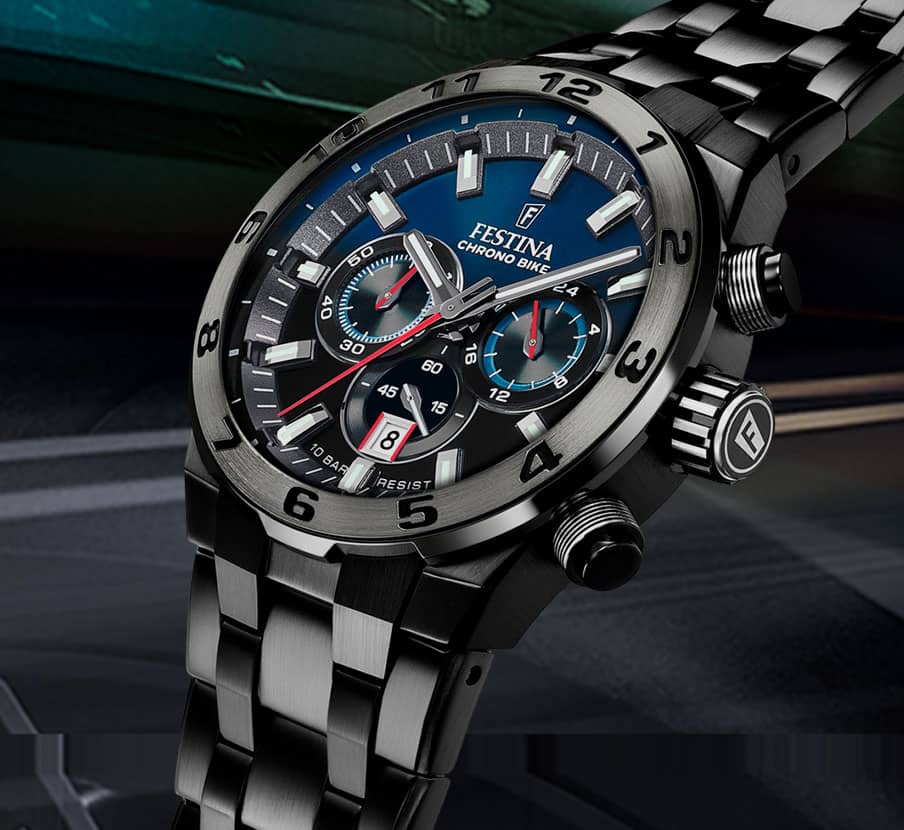 imagen de reloj negro de la marca FESTINA