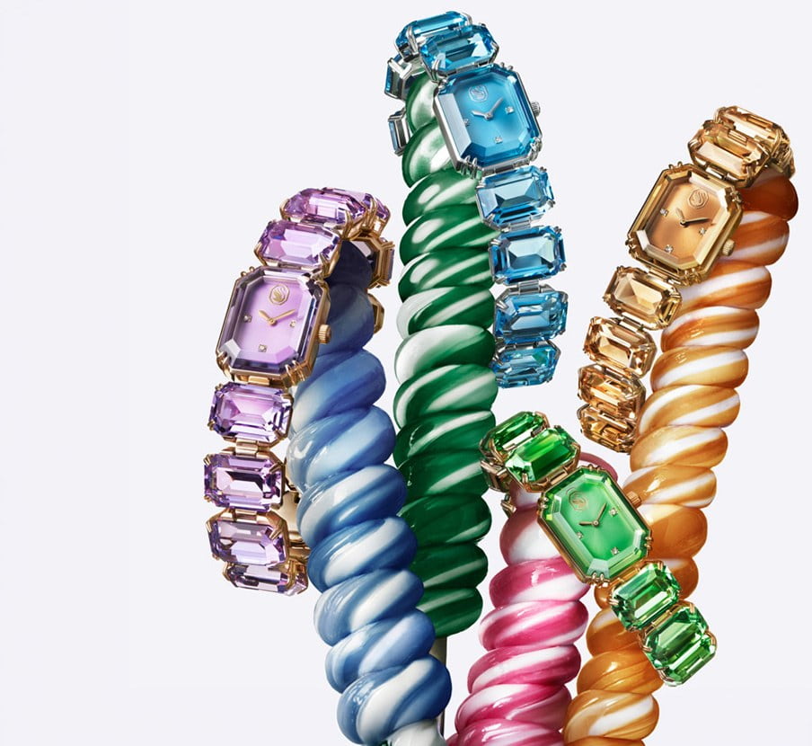 Imagen de relojes en distintos colores de la marca SWAROVSKI