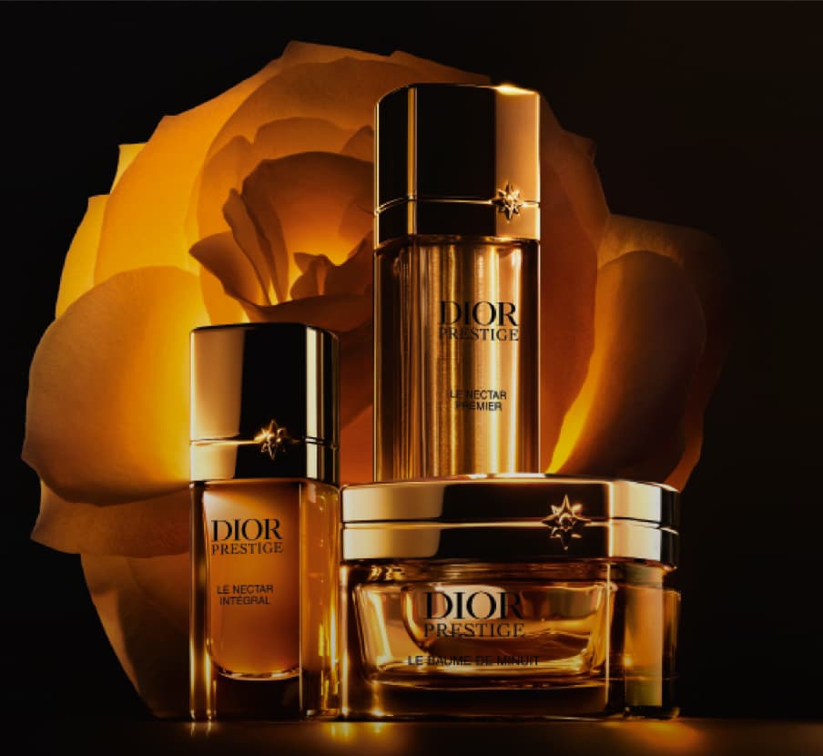 imagen de productos color ambar de la marca DIOR