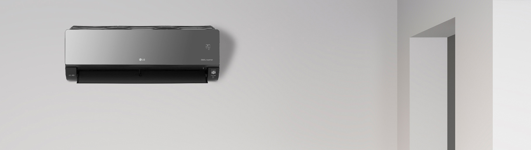 imagen de aire acondicionado gris LG