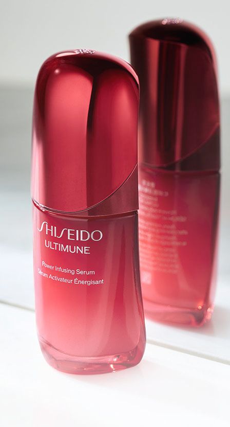producto color rojo de la marca SHISEIDO