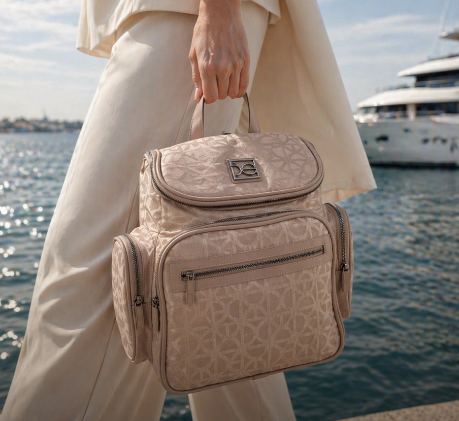 Mujer mochila color beige de la marca CLOE