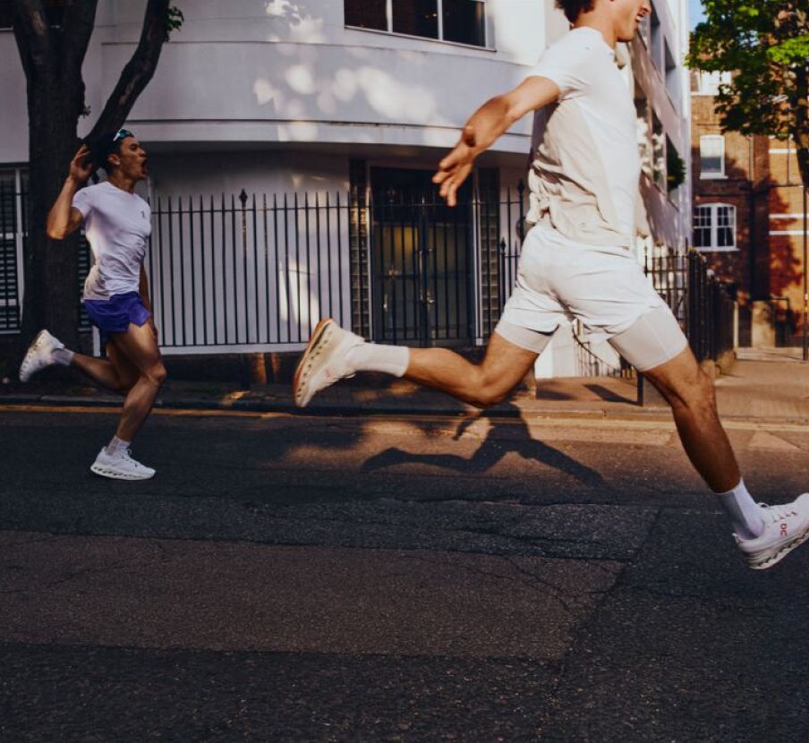 imagen de gente corriendo de la marca ON