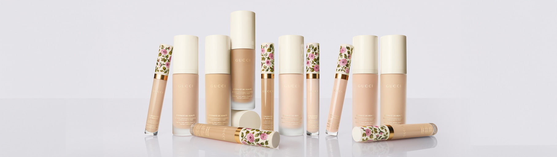 imagen de multiples bases de mequillaje de la marca GUCCI BEAUTY