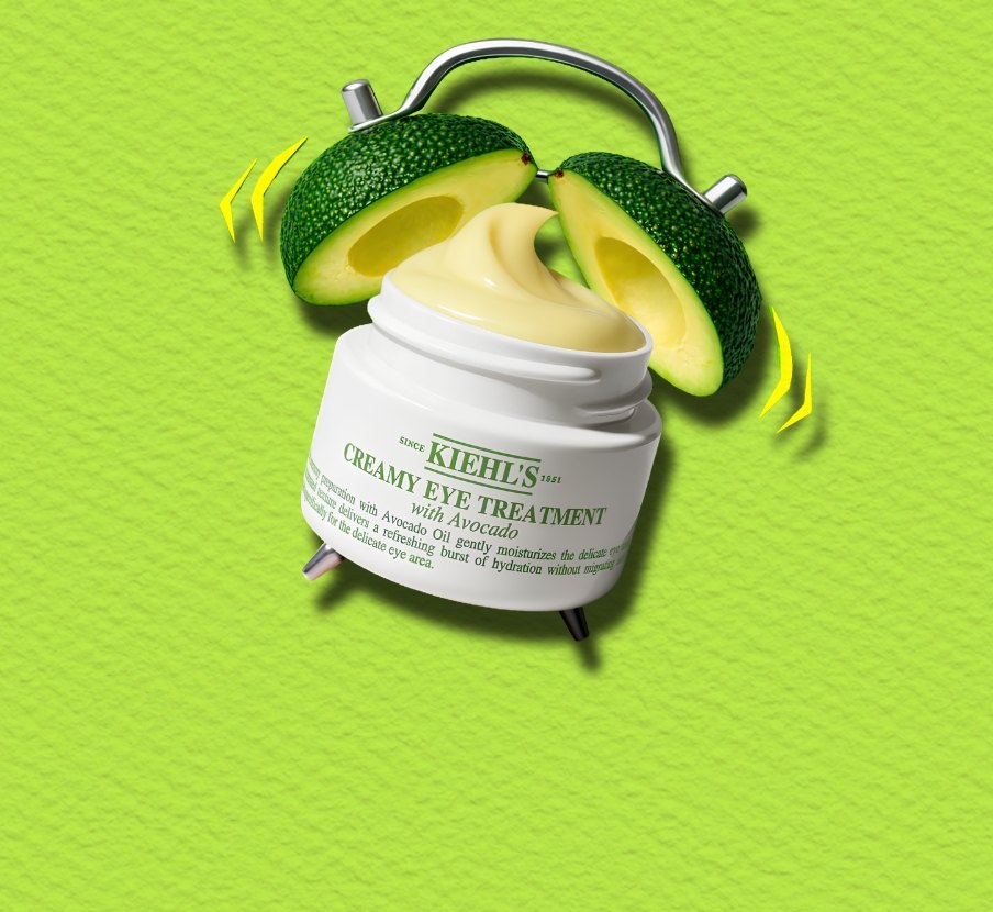Imagen de tarro color blanco de crema de aguacate de la marca KIEHL'S