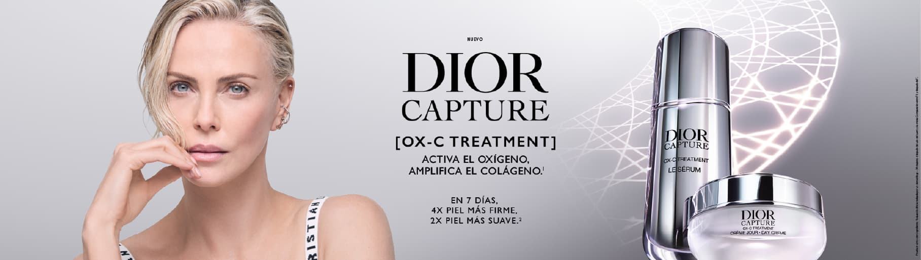 imagen de mujer junto a producto de la marca DIOR Tratamientos