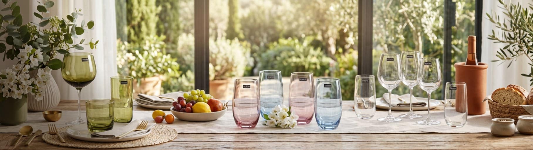 imagen de vasos de vidrio de la marca KROSNO